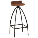Vidaxl tabourets de bar lot de 2 bois de rcupration massif