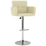 Vidaxl tabourets de bar lot de 2 crème similicuir Vidaxl tabourets de bar lot de 2 crème similicuir