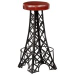 Vidaxl tabourets de bar lot de 2 cuir v�ritable