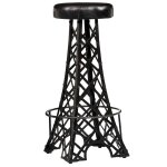 Vidaxl tabourets de bar lot de 2 cuir v�ritable