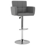 Vidaxl tabourets de bar lot de 2 gris similicuir Vidaxl tabourets de bar lot de 2 gris similicuir