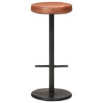 Vidaxl tabourets de bar lot de 2 marron cuir vritable