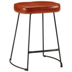 Vidaxl tabourets de bar lot de 2 marron fonc� 40x29, 5x53 cm