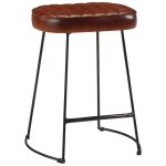 Vidaxl tabourets de bar lot de 2 marron fonc 40x29, 5x53 cm