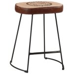 Vidaxl tabourets de bar lot de 2 marron foncé 40x29, 5x53 cm Vidaxl tabourets de bar lot de 2 marron foncé 40x29, 5x53 cm