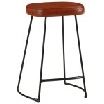 Vidaxl tabourets de bar lot de 2 marron fonc� 41x29x62 cm