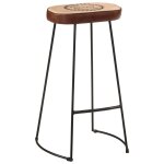 Vidaxl tabourets de bar lot de 2 marron fonc� 44x37, 5x78 cm