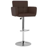 Vidaxl tabourets de bar lot de 2 marron similicuir