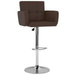 Vidaxl tabourets de bar lot de 2 marron similicuir Vidaxl tabourets de bar lot de 2 marron similicuir