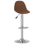 Vidaxl tabourets de bar lot de 2 marron tissu