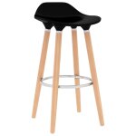 Vidaxl tabourets de bar lot de 2 noir Vidaxl tabourets de bar lot de 2 noir