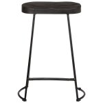 Vidaxl tabourets de bar lot de 2 noir 45x40x62 cm bois manguier massif