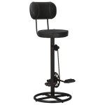 Vidaxl tabourets de bar lot de 2 noir cuir de ch�vre v�ritable