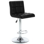 Vidaxl tabourets de bar lot de 2 noir similicuir
