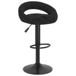 Vidaxl tabourets de bar lot de 2 noir velours Vidaxl tabourets de bar lot de 2 noir velours