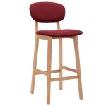 Vidaxl tabourets de bar lot de 2 rouge bordeaux tissu Vidaxl tabourets de bar lot de 2 rouge bordeaux tissu