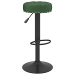 Vidaxl tabourets de bar lot de 2 vert fonc� velours