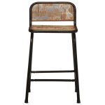 Vidaxl tabourets de bar lot de 4 46x35, 5x70cm bois massif rcupration