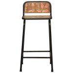 Vidaxl tabourets de bar lot de 4 46x35, 5x80cm bois massif rcupration