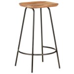 Vidaxl tabourets de bar lot de 4 bois d'acacia solide Vidaxl tabourets de bar lot de 4 bois d'acacia solide