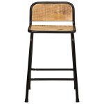 Vidaxl tabourets de bar lot de 4 bois massif manguier brut Vidaxl tabourets de bar lot de 4 bois massif manguier brut