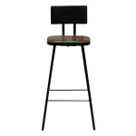 Vidaxl tabourets de bar lot de 4 bois massif de r�cup�ration