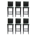 Vidaxl tabourets de bar lot de 6 noir similicuir Vidaxl tabourets de bar lot de 6 noir similicuir