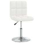 Vidaxl tabouret de bar blanc similicuir