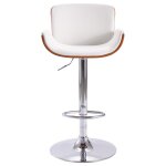 Vidaxl tabouret de bar blanc similicuir