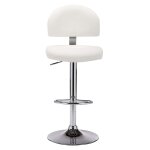 Vidaxl tabouret de bar blanc similicuir