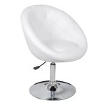 Vidaxl tabouret de bar blanc similicuir