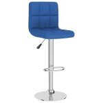 Vidaxl tabouret de bar bleu tissu