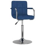 Vidaxl tabouret de bar bleu tissu Vidaxl tabouret de bar bleu tissu