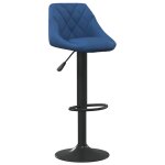 Vidaxl tabouret de bar bleu velours Vidaxl tabouret de bar bleu velours