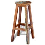 Vidaxl tabouret de bar bois de rcupration massif