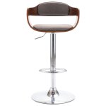 Vidaxl tabouret de bar contreplaqu et tissu taupe
