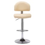 Vidaxl tabouret de bar cr�me similicuir