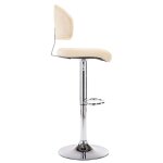 Vidaxl tabouret de bar cr�me similicuir