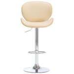 Vidaxl tabouret de bar crme similicuir