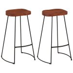 Vidaxl tabourets de bar gavin lot de 2 50x40x78cm bois massif manguier