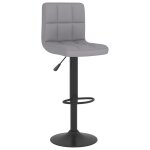Vidaxl tabouret de bar gris clair tissu