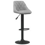 Vidaxl tabouret de bar gris clair velours