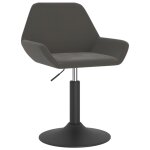 Vidaxl tabouret de bar gris fonc� velours