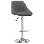 Vidaxl tabouret de bar gris fonc� velours