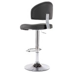 Vidaxl tabouret de bar gris similicuir