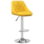 Vidaxl tabouret de bar jaune moutarde velours Vidaxl tabouret de bar jaune moutarde velours
