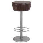 Vidaxl tabouret de bar marron cuir v�ritable