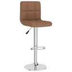 Vidaxl tabouret de bar marron tissu