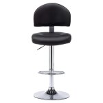 Vidaxl tabouret de bar noir similicuir