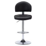 Vidaxl tabouret de bar noir similicuir